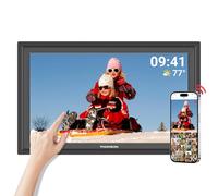 THOMSON Cornice Digitale da 15,6 Pollici, Cornice Digitale Foto WiFi, Portafoto Digitale Memoria 32 GB 1920x1080 FHD IPS Schermo Touch, Auto-Rotazione, Condividi il Video Musicale, dell'immagine del
