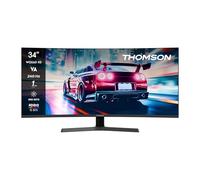 THOMSON Gaming Monitor 34 Pollici UWQHD Monitor, 240Hz VA EyeCare Display, 1ms, Adaptive Sync, Speaker, HDR10, HDMI&DP, M34QG7Y14C