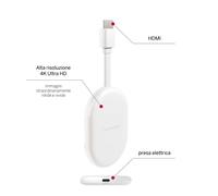 THOMSON 150 GO CAST | 4K UHD Streaming Dongle | Dolby Atmos | Dolby Digital+ | Voice Control | Googlecast | SDRAM 2 GB | Flash 8 GB | Multiplug Power Adapter (2Pin/3Pin)