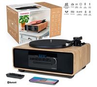 Thomson Micro Canale Stereo, Bluetooth 5.0, Lettore CD, Platino integrato (MIC300TT)