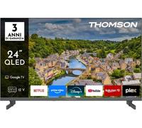 THOMSON 24HQG3S15C, Smart TV QLED 24'', HD, Dolby Audio, Google TV, Controllo parentale, Vocale, Riduzione dinamica del rumore, Telecomando Bluetooth con pulsanti retroilluminati