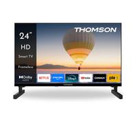 Thomson 24 Pollici (60cm) HD LED Smart TV, Wi-Fi, Controllo Vocale, HDR10, Dolby Audio, Triplo Sintonizzatore (Cavo/Satellite/Antenna), HDMI, USB, 1.5GB RAM, 8GB Flash - 24HT2S15