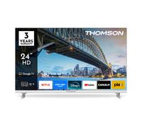 Thomson Smart TV 24 Pollici HD Ready Display LED Sistema Google TV Classe E DVB-T2/ S2 colore Bianco - 24HG2S15CW