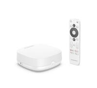 THOMSON Streaming Box Plus 270 Bianco, Google TV, 4K UHD, Altoparlante Integrato per Voce a Mani Libere, Google Cast, Netflix, Disney+, Wi-Fi, Adattatore di Alimentazione Multi Presa, 3 GB RAM, 32 GB