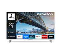 Thomson TV Televisioni Smart LED HD Ready Google Bianco 32HG2S15W HOTEL MODE DVB