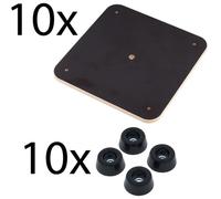 Thon Wooden Floor Plates 10 Pieces