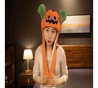 Thonlai Cappello in Peluche con Orecchio Mobile con Luci a LED per | Taglia Unica da 56 Cm per Adulti e Adolescenti, Materiale Soffice, Morbido e Caldo, Luce a LED e Paraorecchie Schiacciando