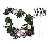 Thonlai Decorazioni Floreali per Matrimoni Confezione da 2 Rose a Forma | Schiuma Plastica Simulata, per la Cerimonia di Ricevimento dei Cartelli di Benvenuto, Riutilizzabile per lo Specchio da