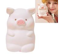 Thonlai Giocattolo di Maiale da Spremere, Bambola di Decompressione Antistress in Plastica PU, Decorazione da Tavolo Carina con Impasto Casuale per Bambini Adulti