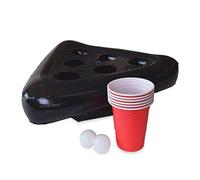 Thonlai Gioco Gonfiabile di Lancio del Triangolo di Beer Pong per Feste | Giocattolo da Lancio Portatile in PVC, 40x12 Cm per Bar a Bordo Piscina, Dai 3 Anni in su