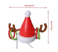 Thonlai Gioco Gonfiabile di Lancio Dell' del Cappello di Corna, 16,1 X | Materiale in PVC, per Feste di Natale o Riunioni di Famiglia, Giochi Al Chiuso e All'aperto, Facili da Gonfiare e Sgonfiare