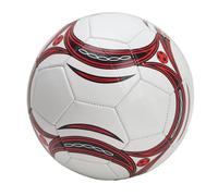 Thonlai Pallone da Calcio n. 5 Pallone da Allenamento Ispessito in PVC | Modello Rosso Fuoco, Rivestimento in Gomma Resistente, Ferita in Nylon per stabilità, Uso in Giochi Ed Esami