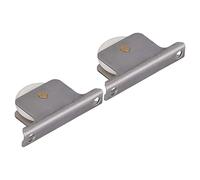 Thonlai Puleggia per Porta Scorrevole, Ruota a Rulli da 2 Pezzi con Base per Porte in Vetro della Doccia del Bagno, Acciaio Inossidabile e Materiale POM, Ruota Resistente da 38 Mm, Base