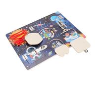 Thonlai Scheda con Serratura e Chiusura, Giocattolo Sensoriale per attività di Abbinamento Colori Forma con Disegni di Chiusura Multipli, per Bambini Tema del Mondo Spaziale per Lo