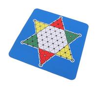 Thonlai Set da Gioco Dama Cinese, Tappetino in Gomma 24x24 Cm con Custodia