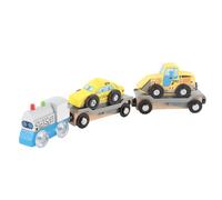 Thonlai Set di Treni in Legno, Giocattolo Robusto e Sicuro in Legno di Faggio ABS con Combinazioni di Scene Versatili per Bambini Dai 3 Anni