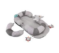 Thonlai Tappetino da Gioco per la Pancia del Bambino, Tappetino da Gioco in Tessuto Morbido per L'educazione Precoce e la Pratica del Gattonare con Giocattoli Rimovibili, Cuscino di