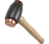 Thor Martello Rame Pelle Due Sostituibile Faccie Manico IN Legno Testa Misura 3
