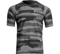 Thor Assist Camo Maglia da bicicletta a maniche corte, grigio, taglia M per maschi