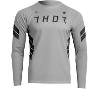 Thor Assist Sting Maglia da bicicletta a maniche lunghe, grigio/nero, Taglia XS
