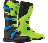 Thor Blitz XP Stivali Motocross, nero/verde/blu, Taglia 12