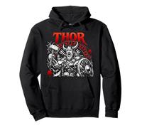 Thor Dio Norreno Guerriero Vichingo Mitologia Felpa con Cappuccio