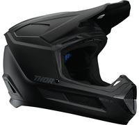 Thor Fleet Blackout Casco da motocross per bambini, nero opaco, Taglia Y/S (48/49)