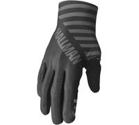 Thor Hallman Mainstay Stripe Guanti da motocross, grigio/nero, Taglia L