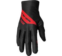 Thor Intense Assist Dart Guanti da bicicletta, nero-rosso, taglia 2XL per maschi