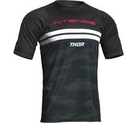 Thor Intense Assist Decoy Maglia bicicletta, Bianco/nero, Taglia S