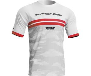 Thor Intense Assist Decoy Maglia bicicletta, bianco-rosso, taglia XL per maschi