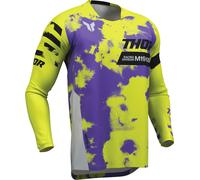 Thor Launchmode Bleach, maglia S male Grigio Chiaro/Giallo Fluo/Lilla/Nero
