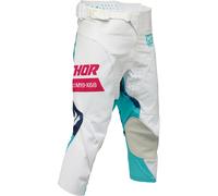 Thor Launchmode Bleach Pantaloni da motocross per ragazzi, Bianco, Taglia 24