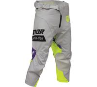 Thor Launchmode Bleach Pantaloni da motocross per ragazzi, grigio, taglia XL