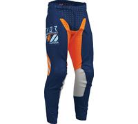 Thor Launchmode Futura Pantaloni da motocross, blu-arancione, taglia 36 per maschi