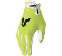 Thor Logo Guanti da motocross, Giallo neon, Taglia 2XL