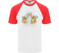 Thor Odin Valhalla Uomo T-Shirt Baseball Smanicata Fruit of the Loom Cotone