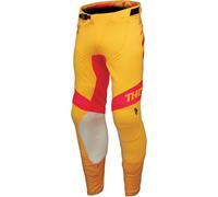 Thor Prime Analog Pantaloni Motocross, giallo/rosso, Taglia 30