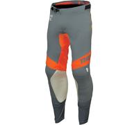 Thor Prime Analog Pantaloni Motocross, grigio/arancione, Taglia 31