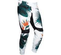 Thor Pulse Tropix Pantaloni Giovani Motocross, Bianco/Verde, Taglia 18