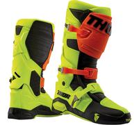 Thor Radial Stivali motocross, rosso-giallo, taglia 48 per maschi