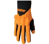 Thor Rebound D3O Guanti da motocross, nero-arancione, taglia 2XL per maschi