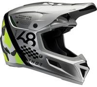 Thor Reflex Sport Riot, casco da motocross L male Argento/Nero/Giallo Fluo