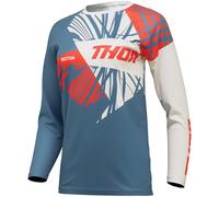 Thor Sector Split Maglia Motocross Donna, blu/bianco/rosso, Taglia S