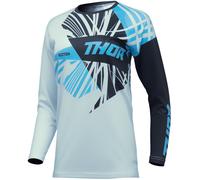 Thor Sector Split Maglia Motocross Donna, nero-blu, taglia L per donne