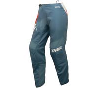 Thor Sector Split Pantaloni Motocross Donna, bianco-rosso-blu, taglia 36 38 per donne