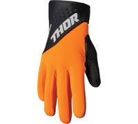 Thor Spectrum Cold Weather Guanti motocross, Arancione/Nero, Taglia L