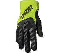 Thor Spectrum Logo Guanti da motocross giovanile, nero-verde, taglia XS