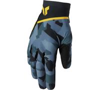 Thor Sportmode Shadow Guanti da motocross da donna, nero-grigio-giallo, taglia S per donne