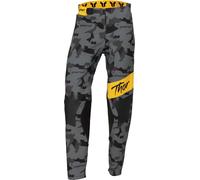 Thor Sportmode Shadow Pantaloni da motocross da donna, nero-grigio-giallo, taglia 26 per donne